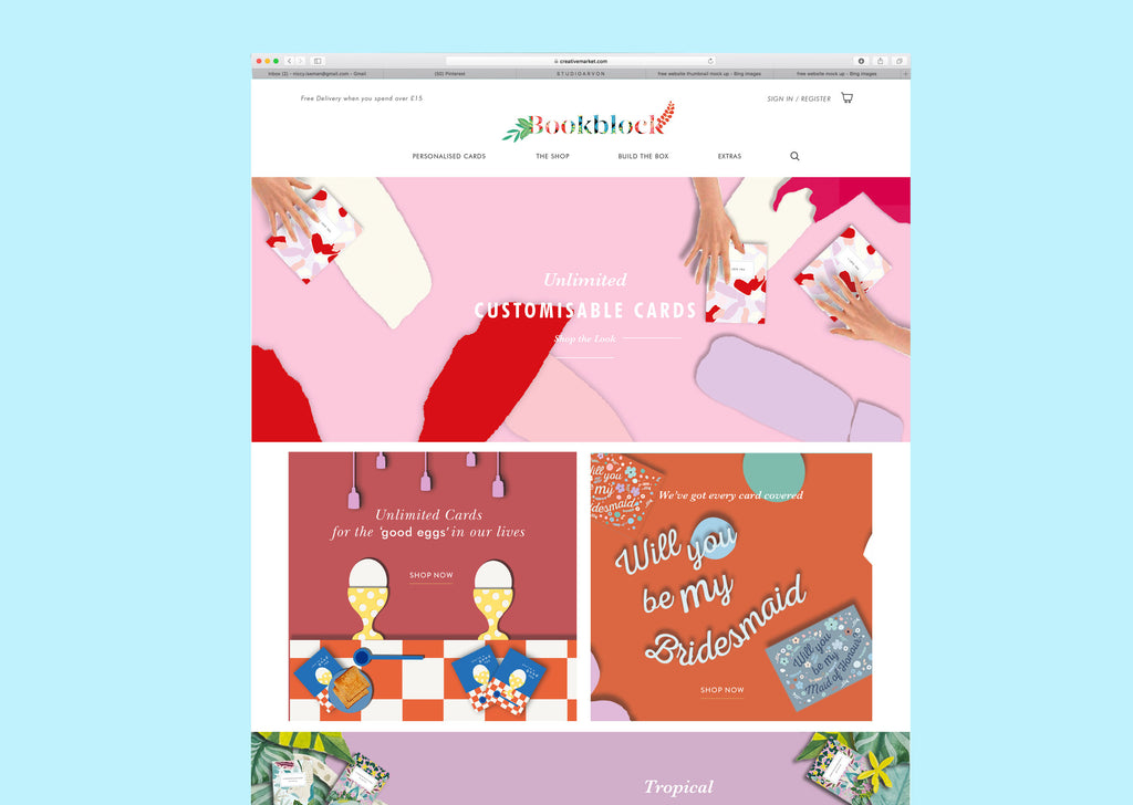 Bookblock - Homepage
